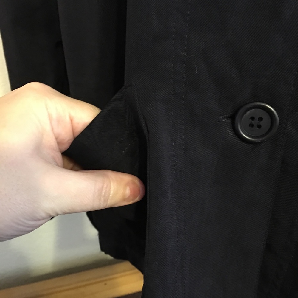 Talbots Black Lightweight Button Front Shirt Nwot - image 3